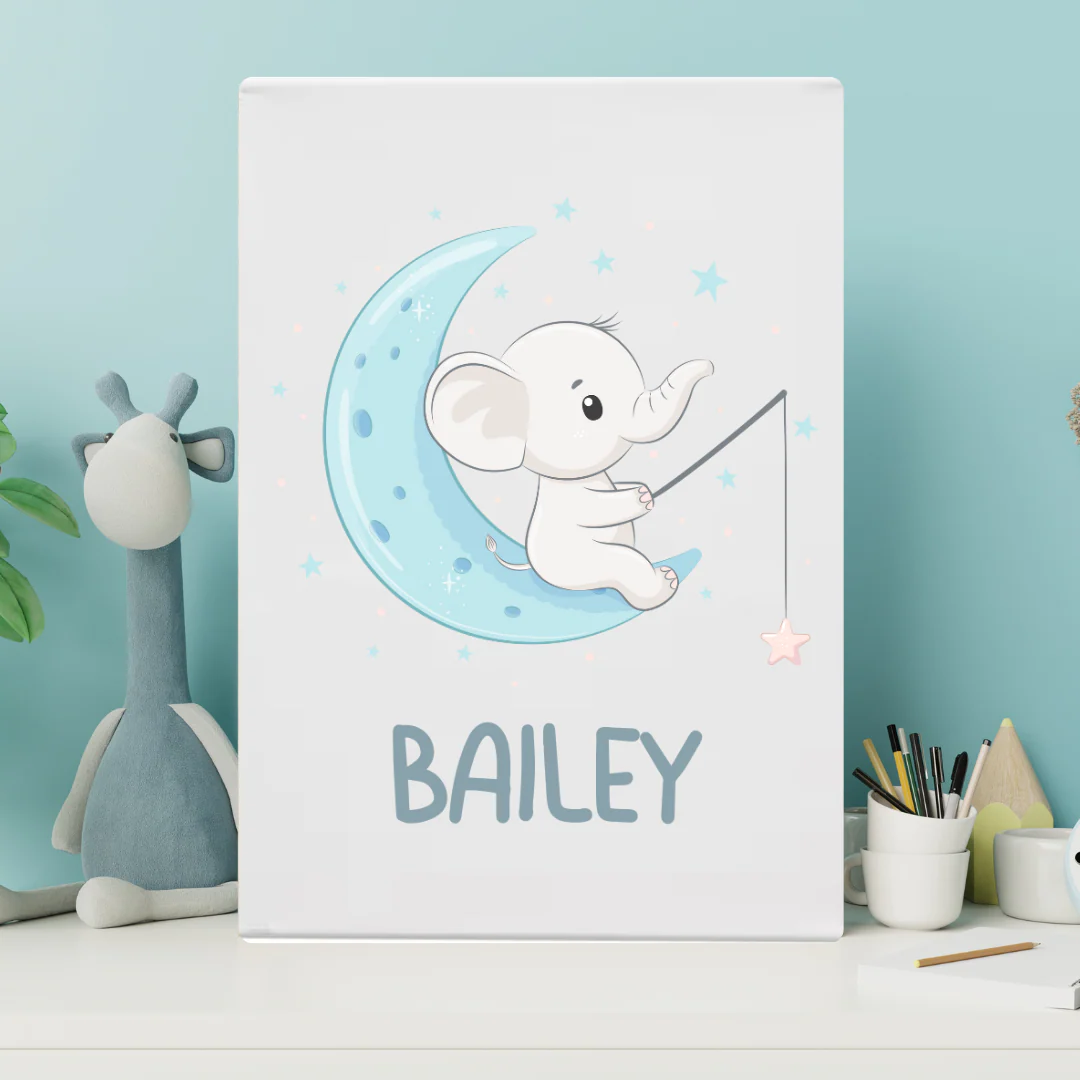 MLW By Design - Elephant Name Canvas Print