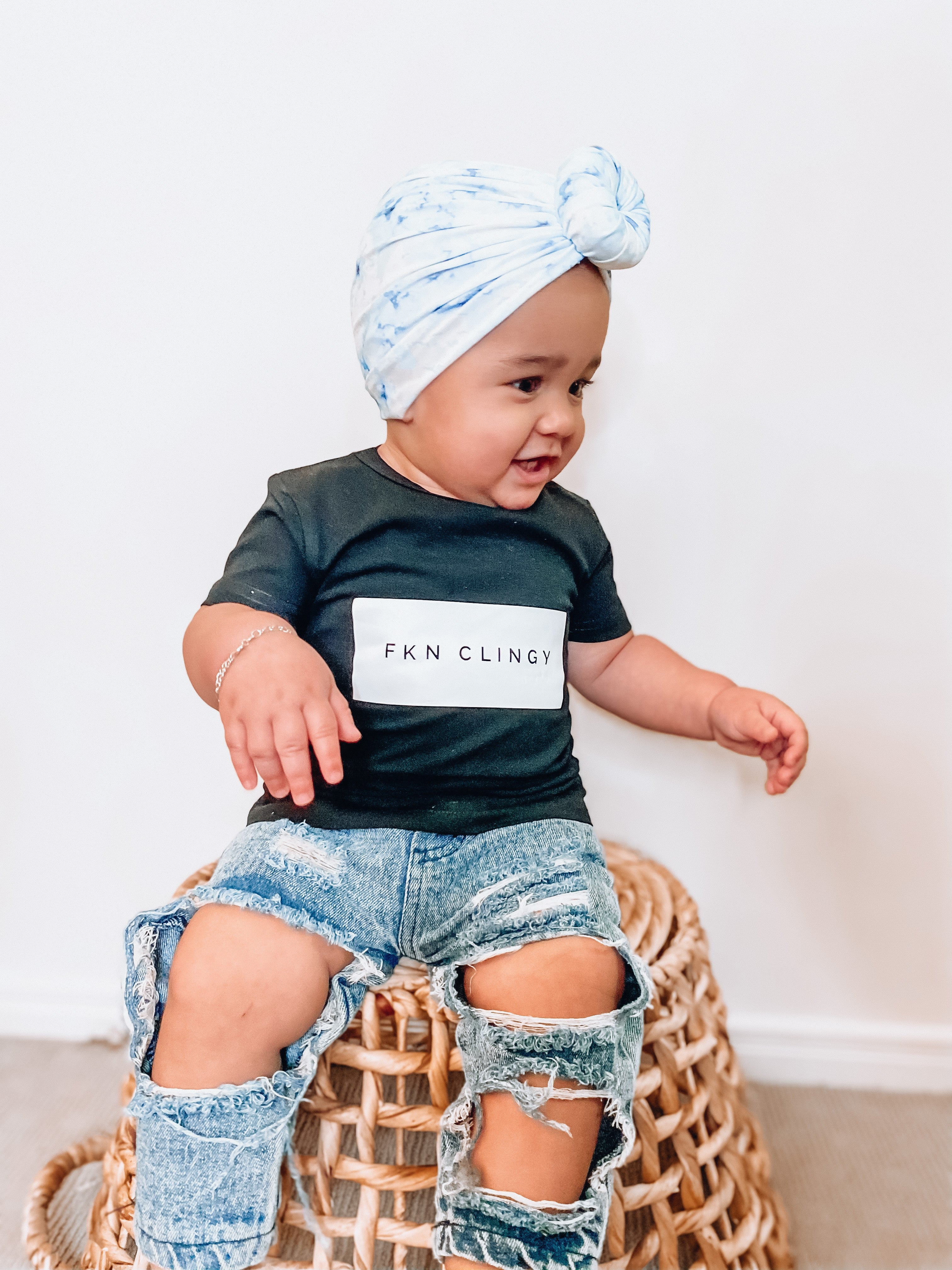 MLW By Design - FKN CLINGY™ Tee - White Print | Various Colours - Image 3