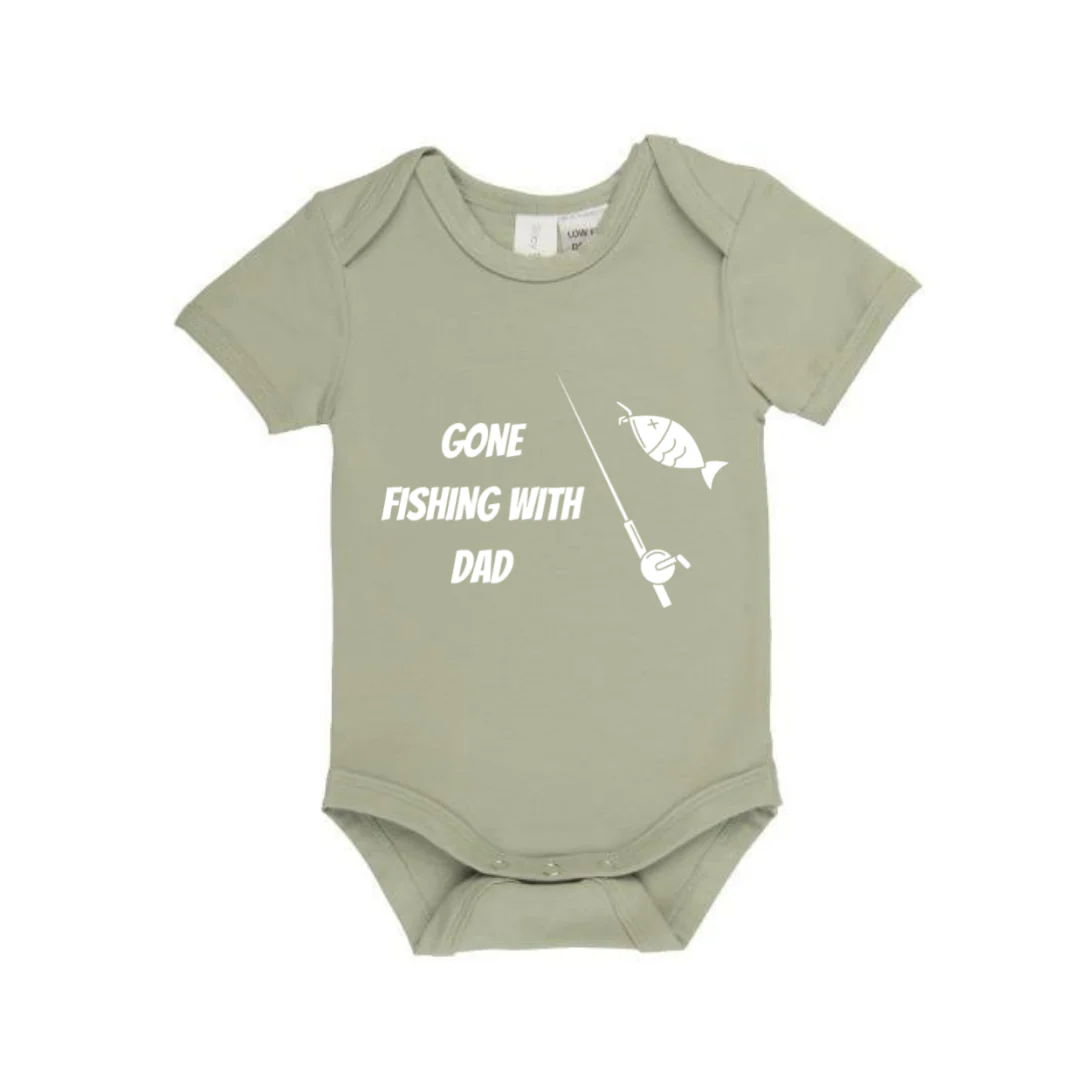 MLW By Design - Gone Fishing with Dad Bodysuit | Various Colours - Image 3