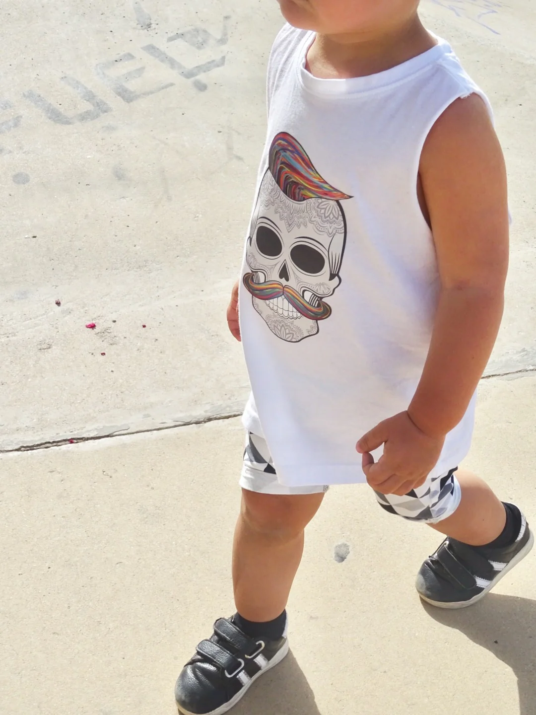 MLW By Design - Hipster Skull Muscle Tank | Various Colours - Image 5