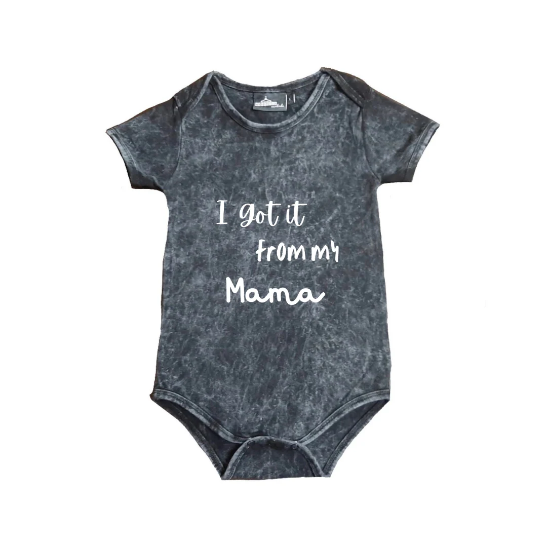 MLW By Design - Like Mama Stonewash Bodysuit | Black or Sand - Image 3