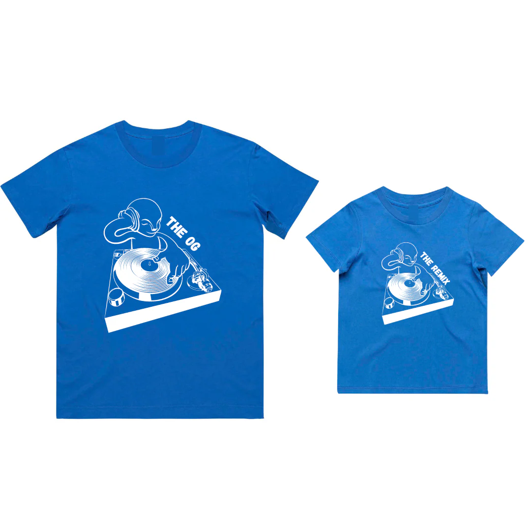 MLW By Design - Matching DJ Dad & Kid Tees | Various Colours - Image 2