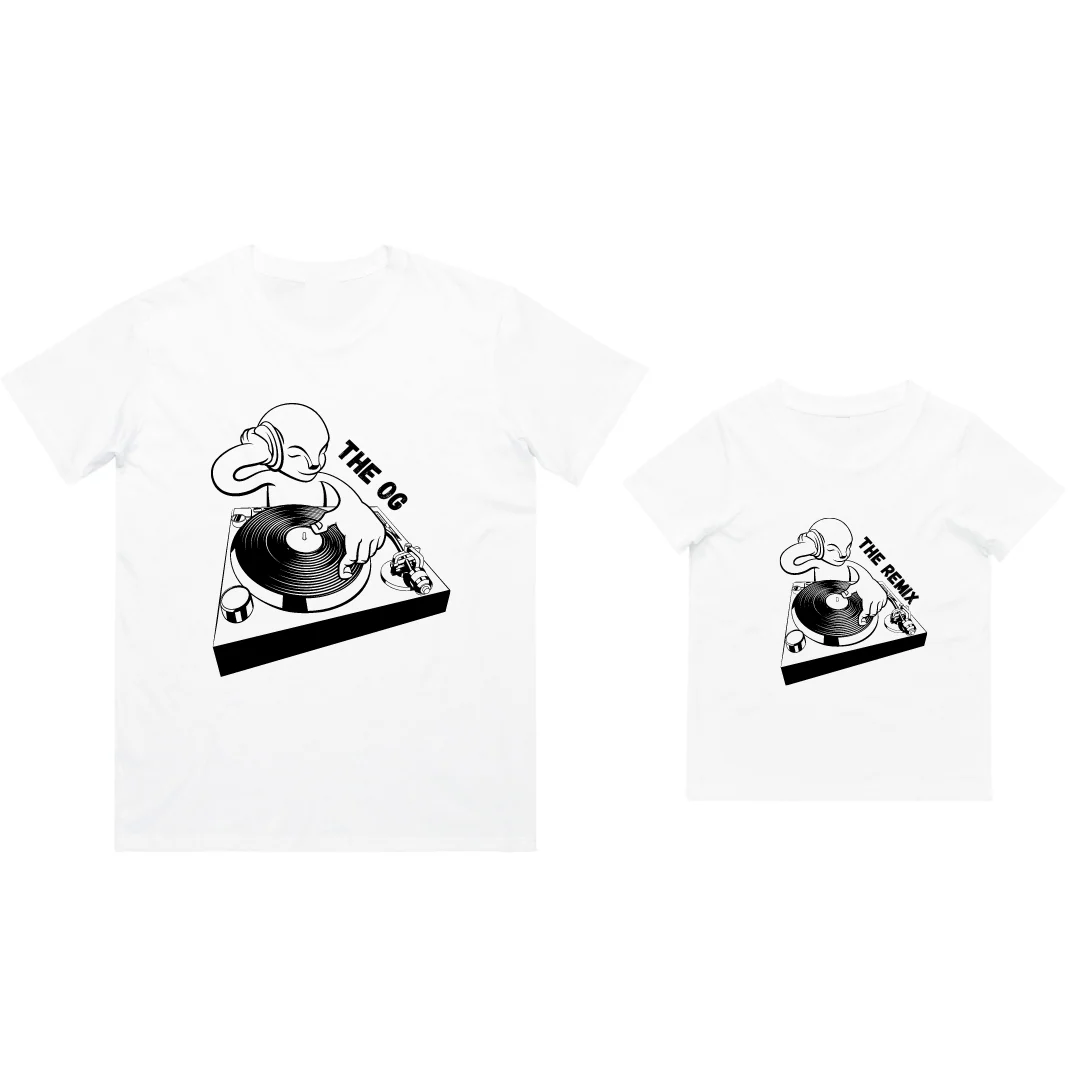 MLW By Design - Matching DJ Dad & Kid Tees | Various Colours - Image 3