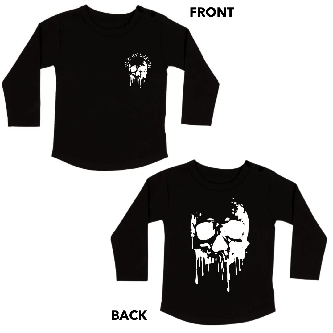 MLW By Design - Melting Skull Tee | Black or White