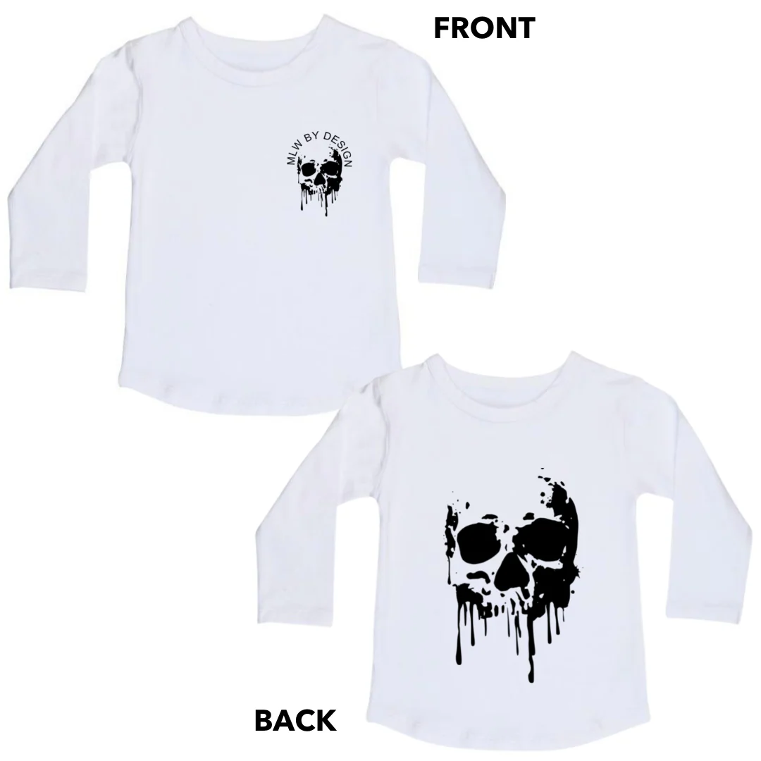 MLW By Design - Melting Skull Tee | Black or White - Image 9