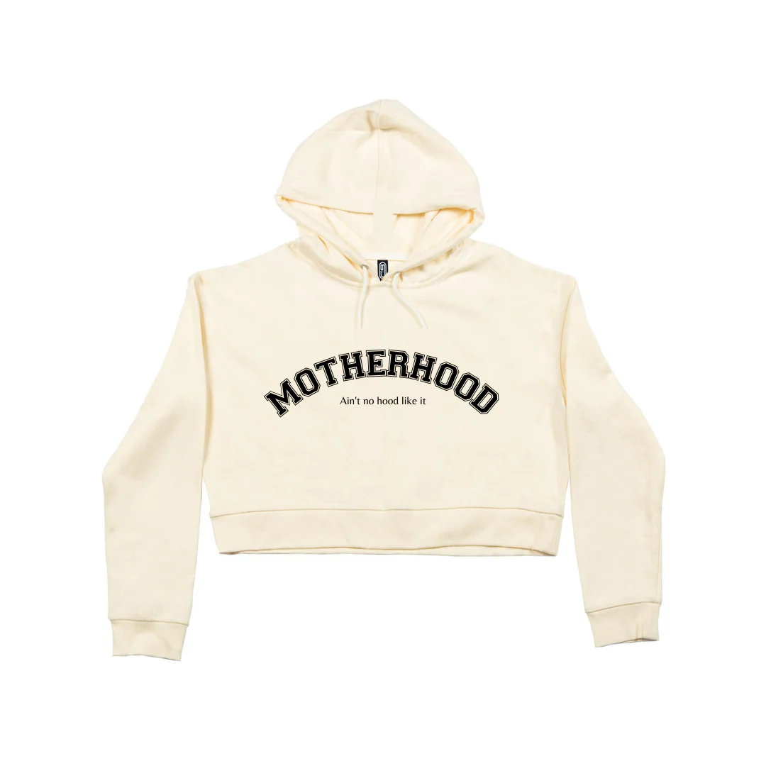 MLW By Design - Motherhood Adult Crop Hoodie | Various Colours - Image 2