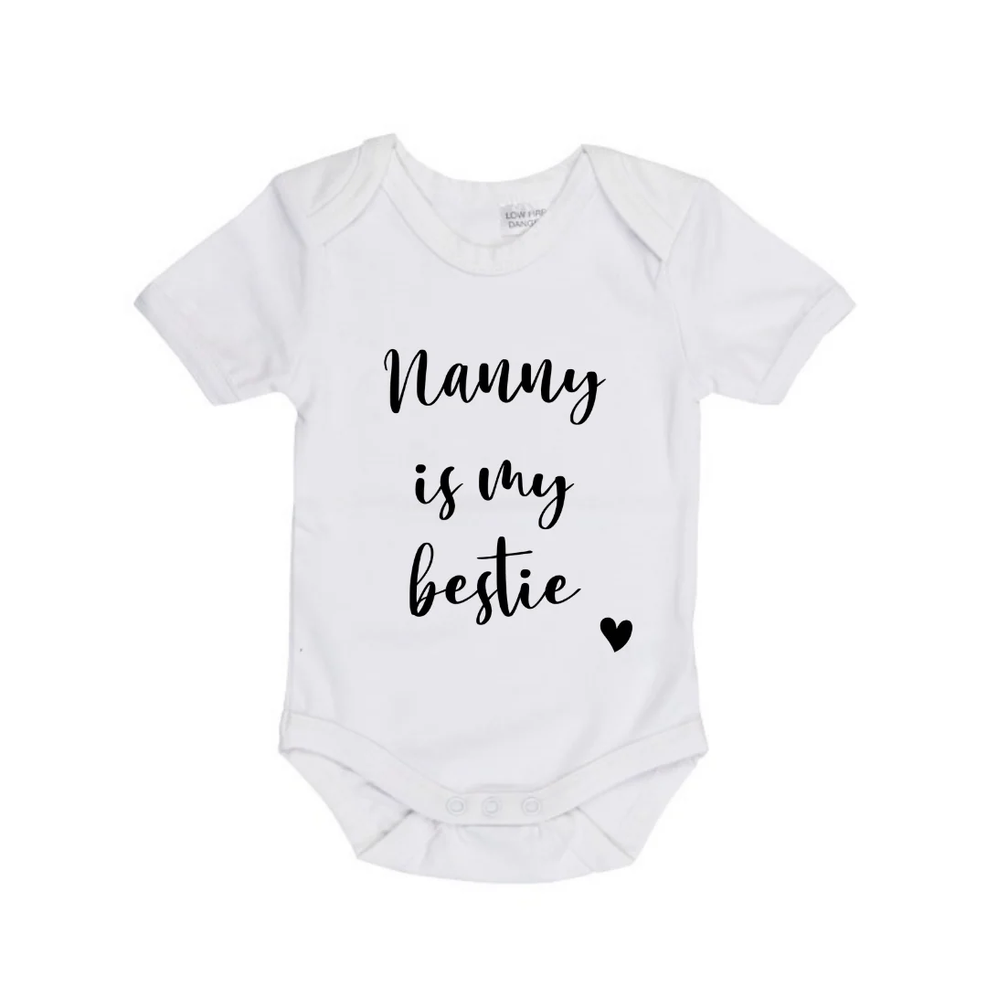 MLW By Design - Nanny Is My Bestie Bodysuit | Various Colours - Image 2