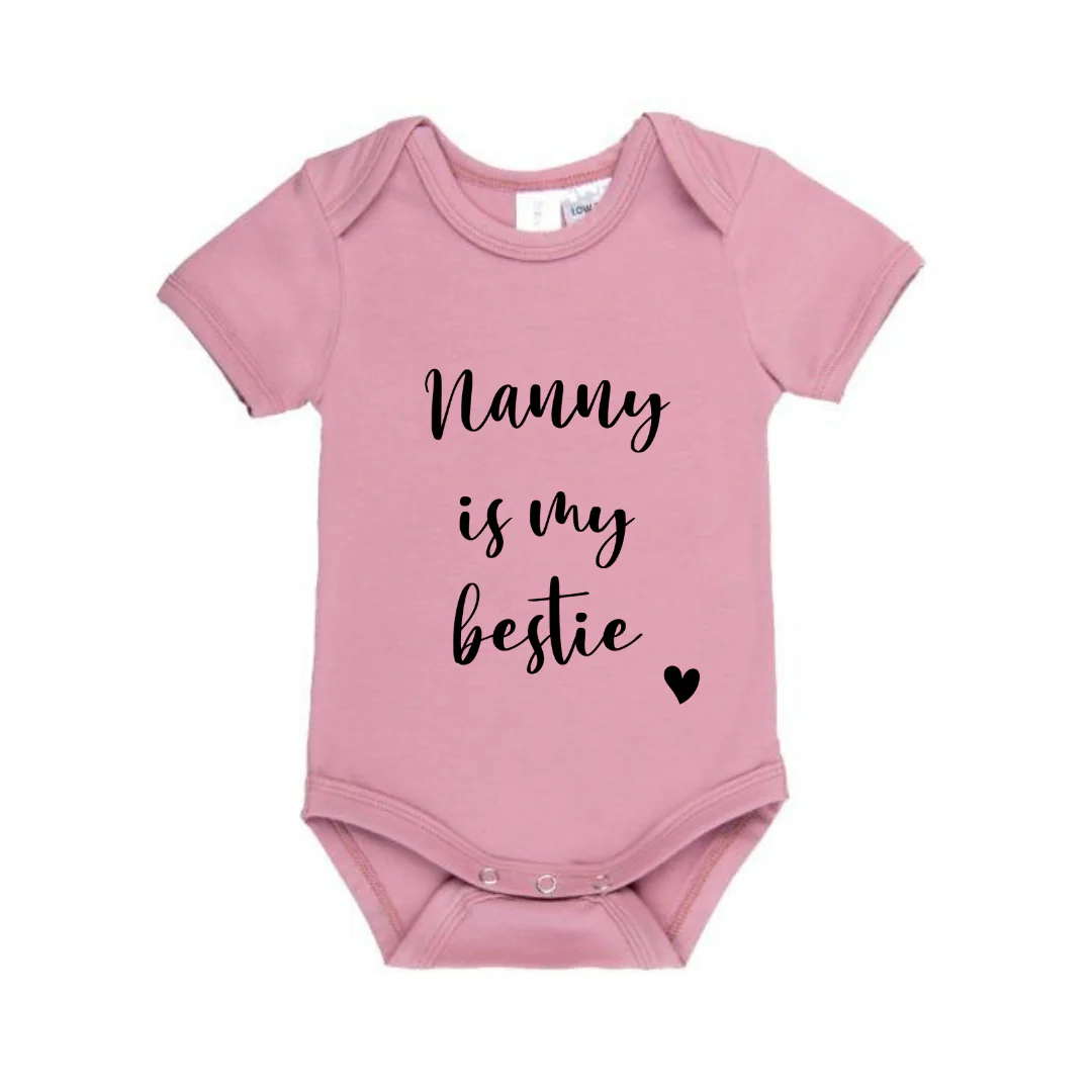 MLW By Design - Nanny Is My Bestie Bodysuit | Various Colours - Image 3