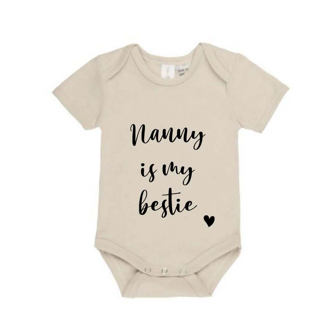 MLW By Design - Nanny Is My Bestie Bodysuit | Various Colours - Image 6