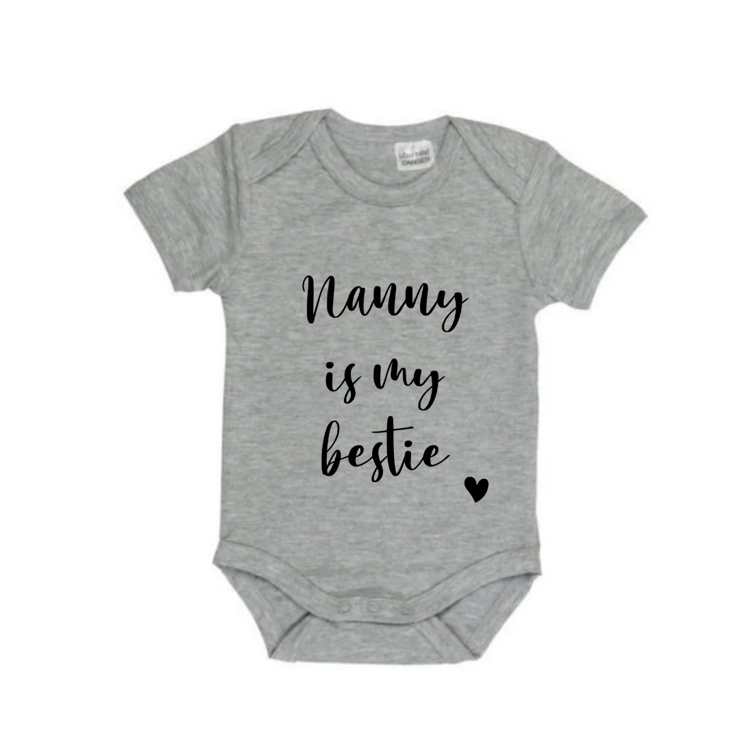 MLW By Design - Nanny Is My Bestie Bodysuit | Various Colours - Image 7
