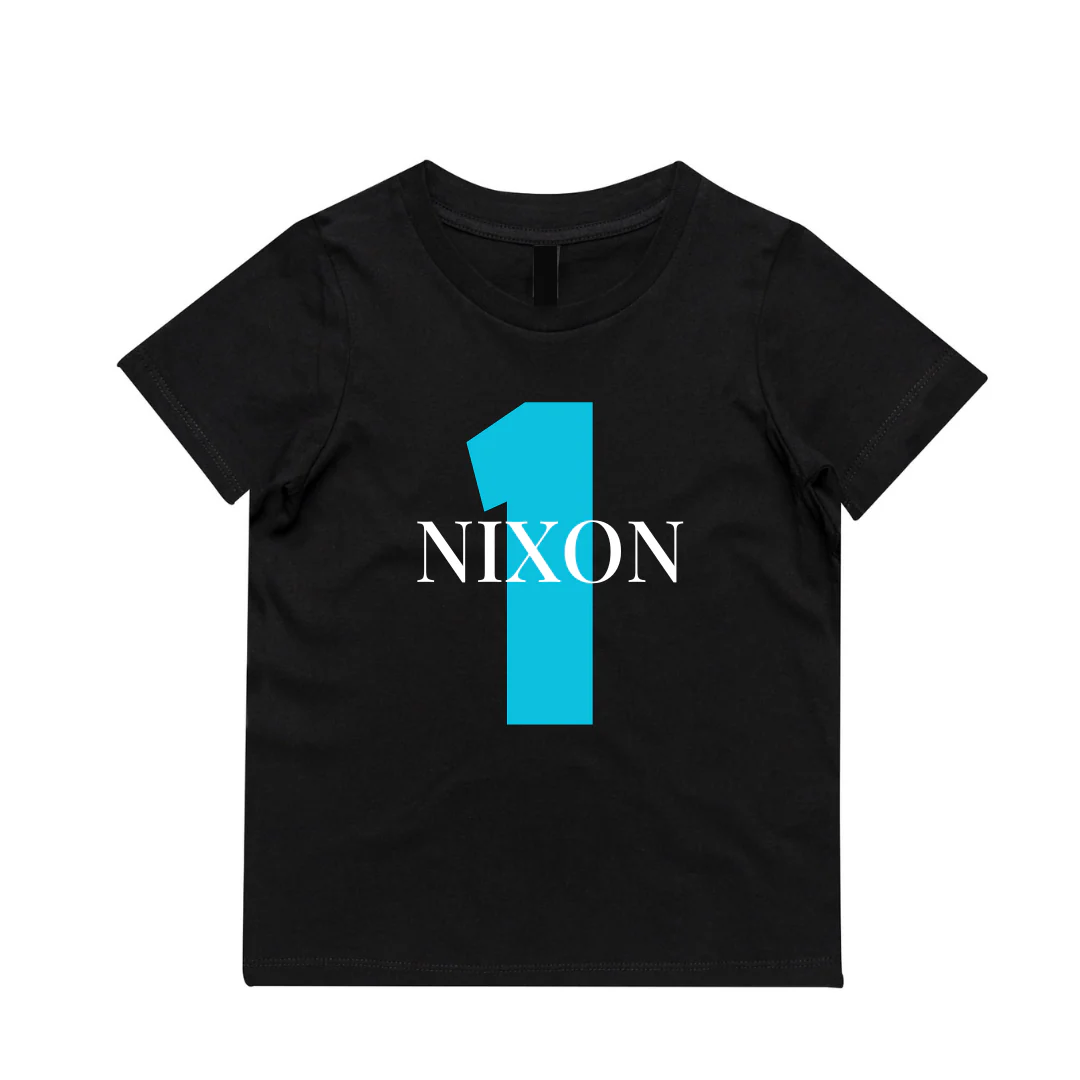 MLW By Design - Personalised Birthday Tee | Blue or Pink - Image 3