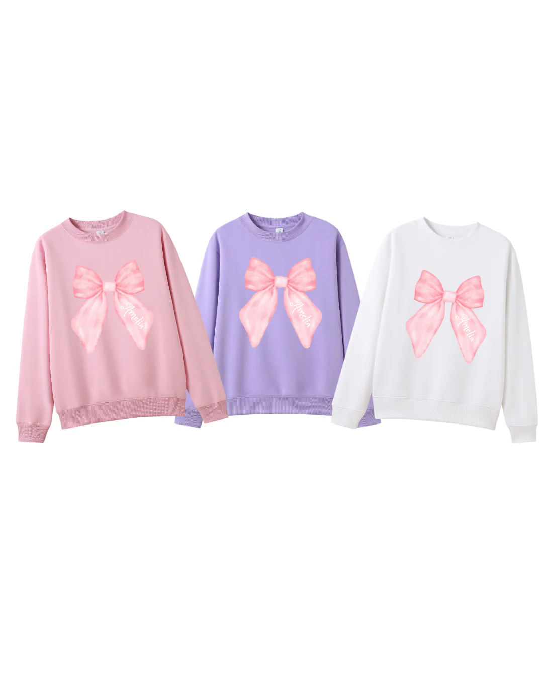 MLW By Design - Personalised Bow Jumper | 3 Colours - Image 2