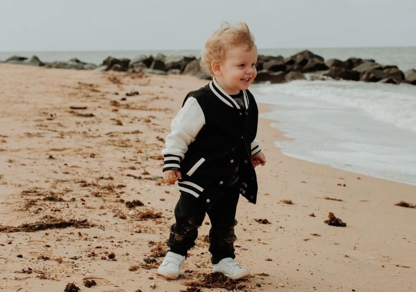 MLW By Design - Personalised Initial Varsity Jacket | Black & White - Image 3