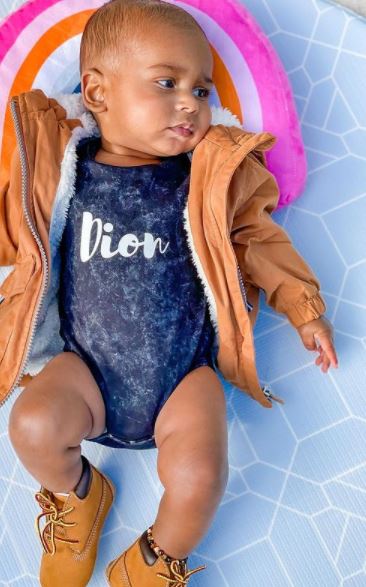 MLW by Design - Personalised Name Stonewash Bodysuit | Black or Sand - Image 4