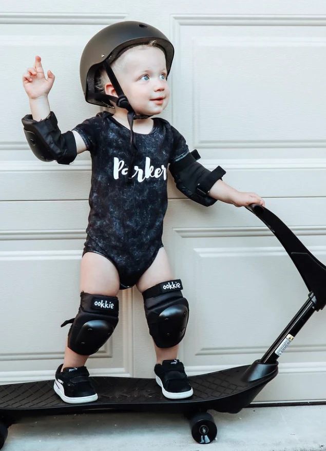 MLW by Design - Personalised Name Stonewash Bodysuit | Black or Sand - Image 5