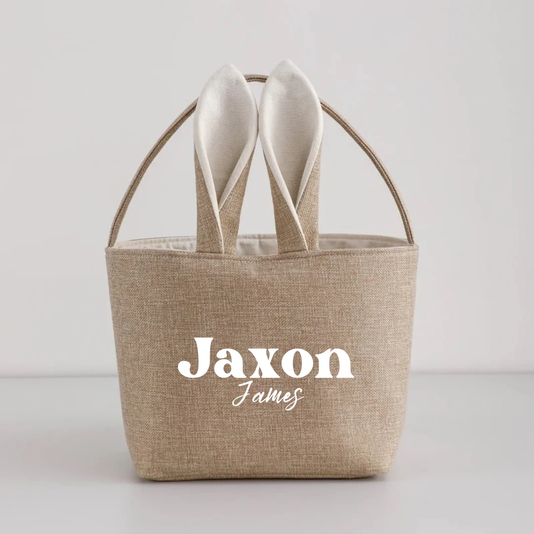 MLW by Design - Personalised Neutral Easter Basket