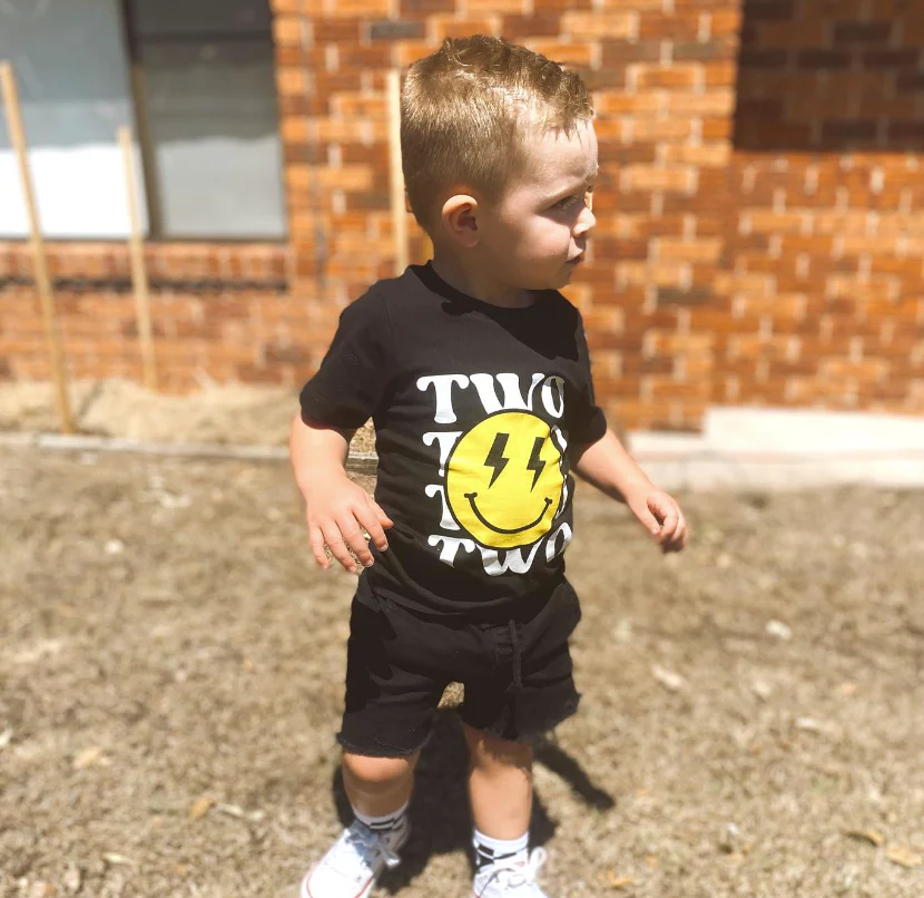 MLW By Design - Personalised Smile Birthday Tee | Various Ages & Colours - Image 2