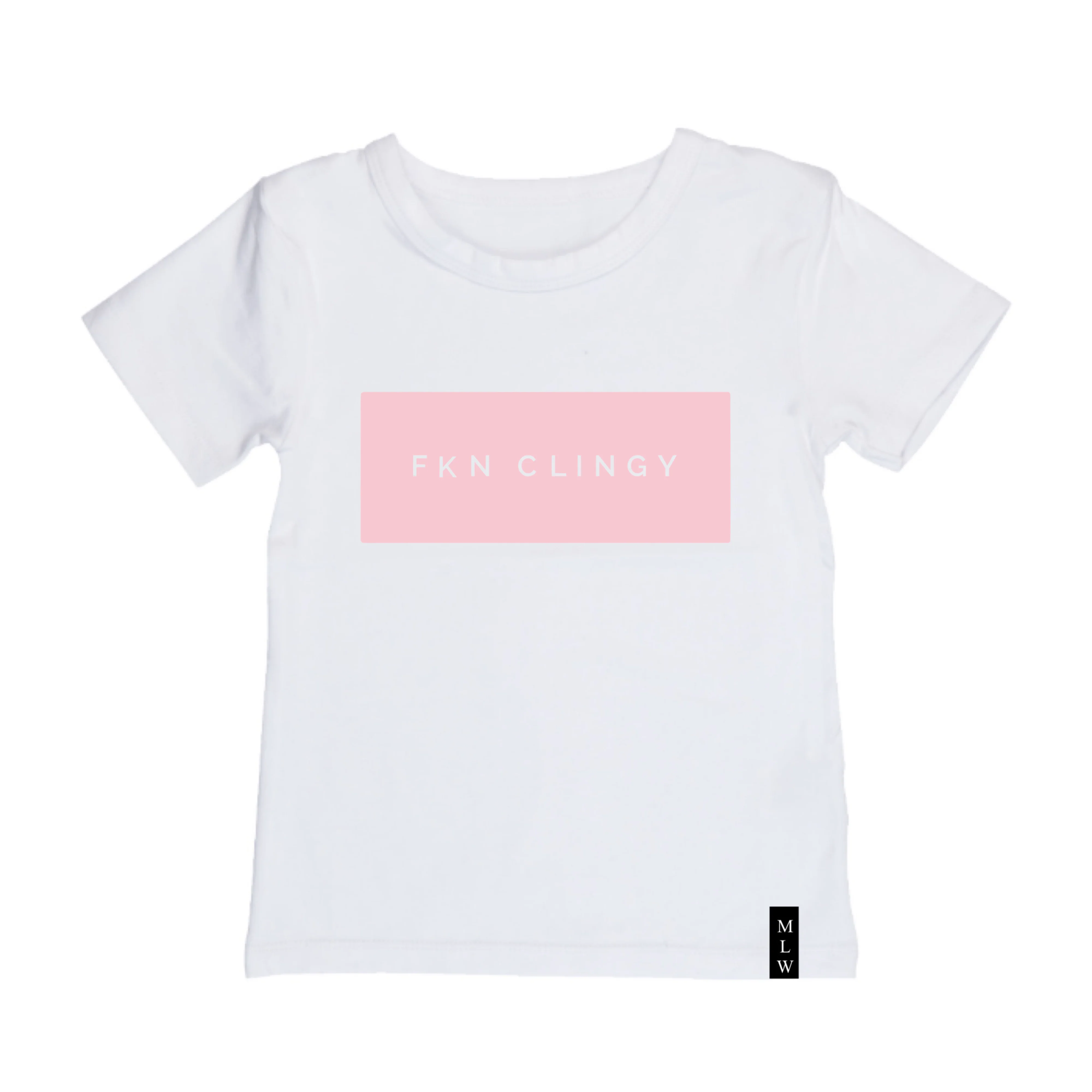 MLW By Design - FKN CLINGY™ Tee | Pink Print | Black or White - Image 2