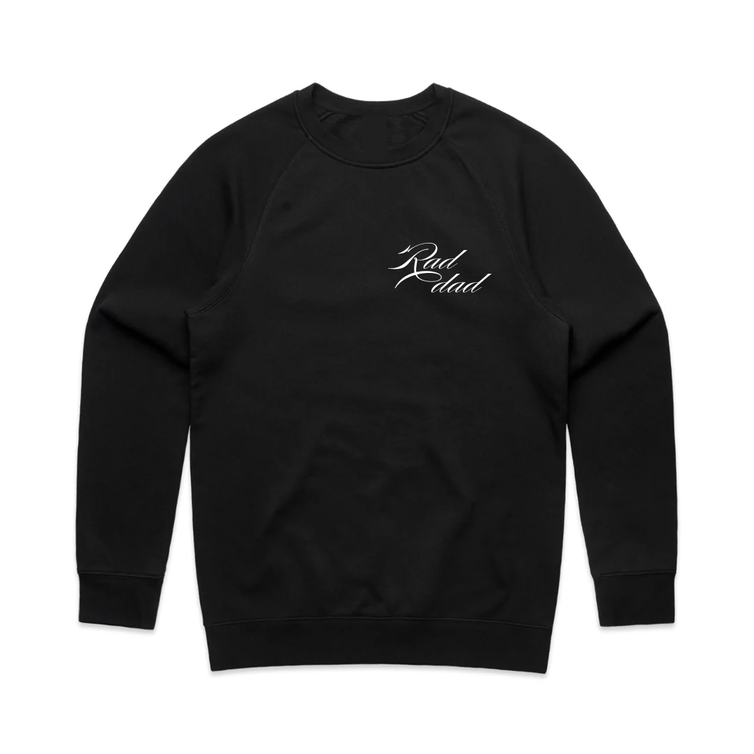 MLW By Design - Rad Dad Black Hoodie or Crew *CLEARANCE* - Image 2