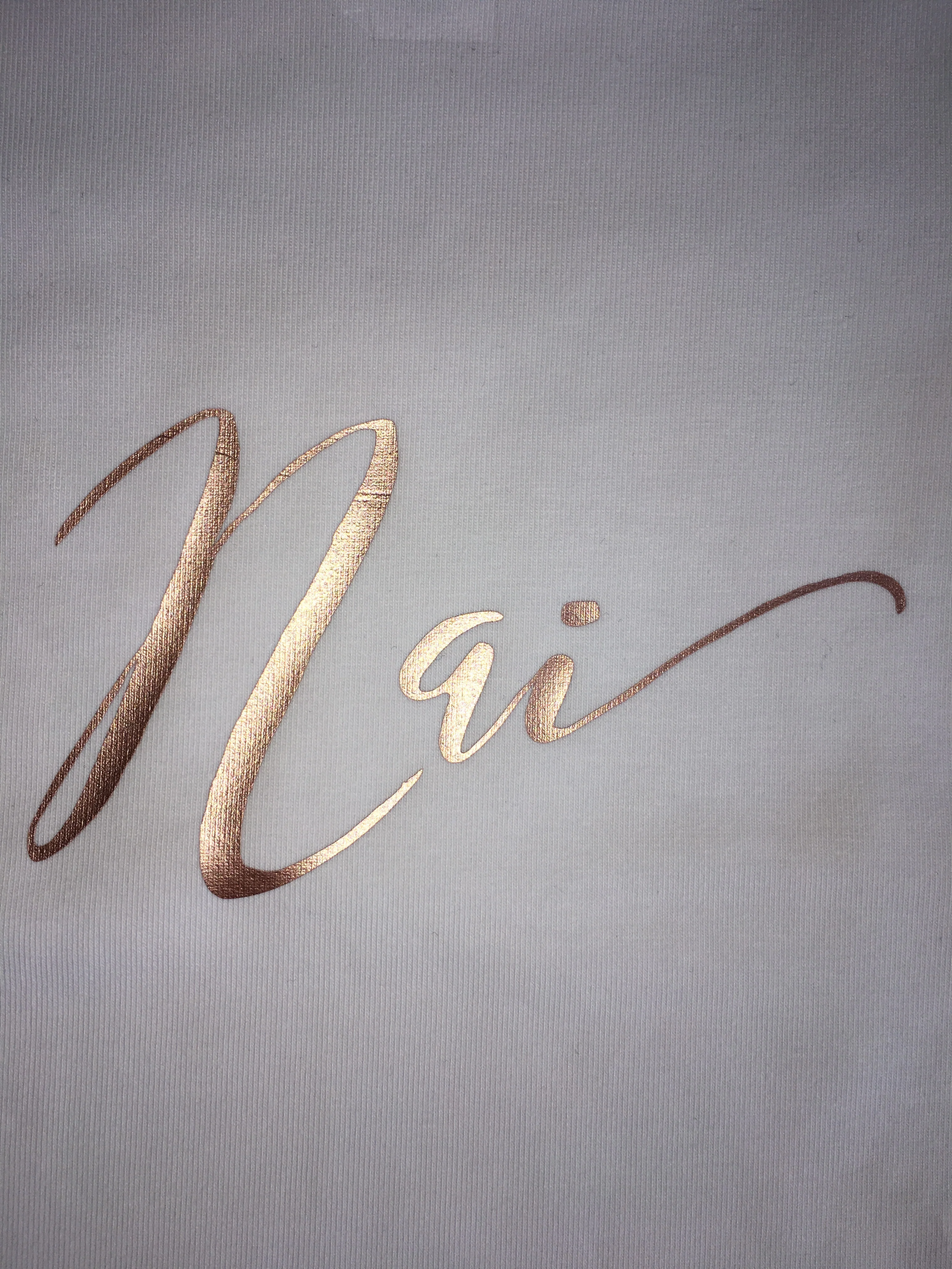MLW by Design - Rose Gold Personalised Bodysuit - Image 3