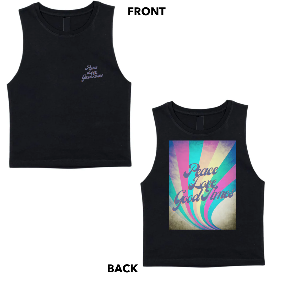 MLW By Design - Peace, Love, Good Times Tank | Various Colours - Image 3