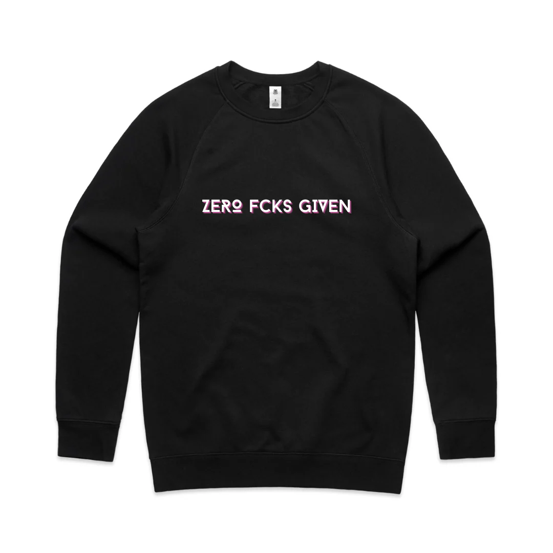 MLW By Design - Zro FCKS Adult Crew | Various Colours - Image 3
