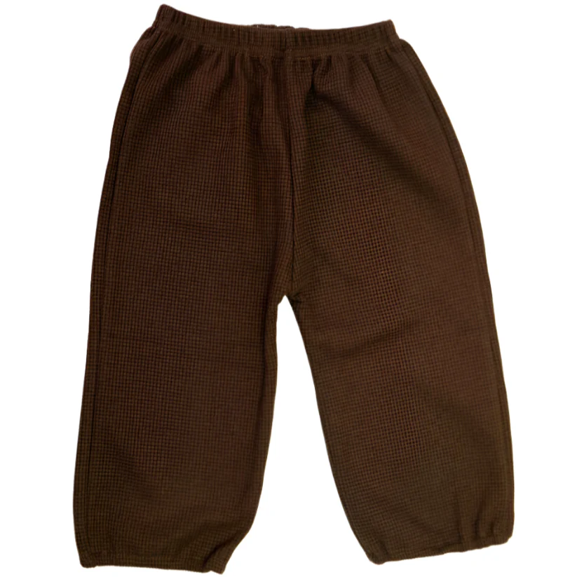 Moss Kids - Island Check Pants | Brown (CLEARANCE) - Image 2