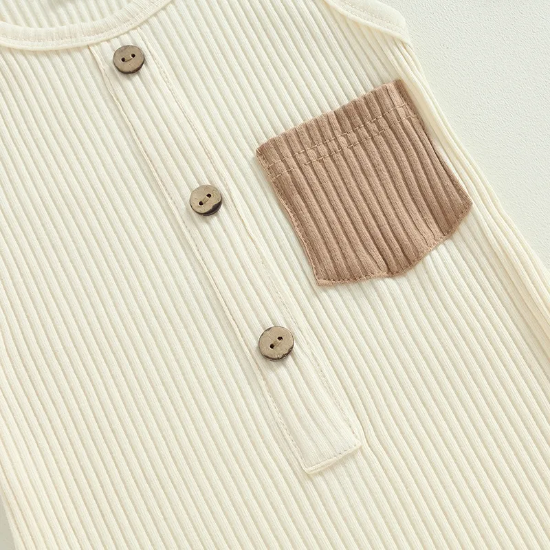 Ribbed Pocket Romper | 3 Colours - Image 5