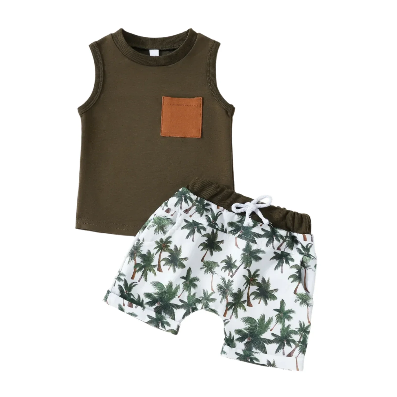 Olive Tank Palms Set - Image 7