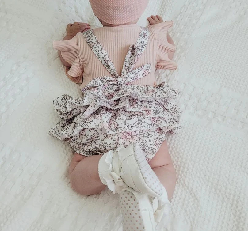 Pastel Garden Frilly Romper Set - Image 3