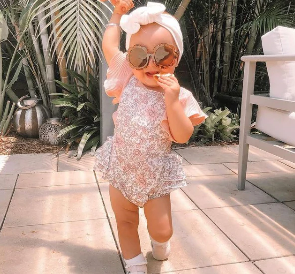 Pastel Garden Frilly Romper Set - Image 4