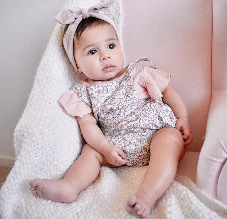 Pastel Garden Frilly Romper Set - Image 5