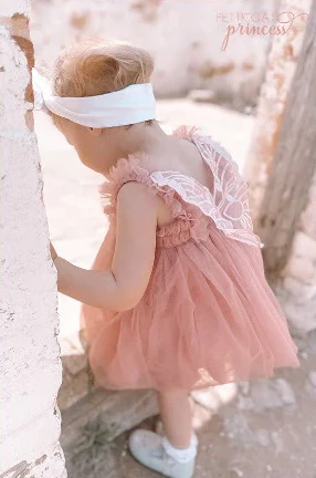 Petticoat Princess - Dusty Pink Butterfly Dress - Image 3