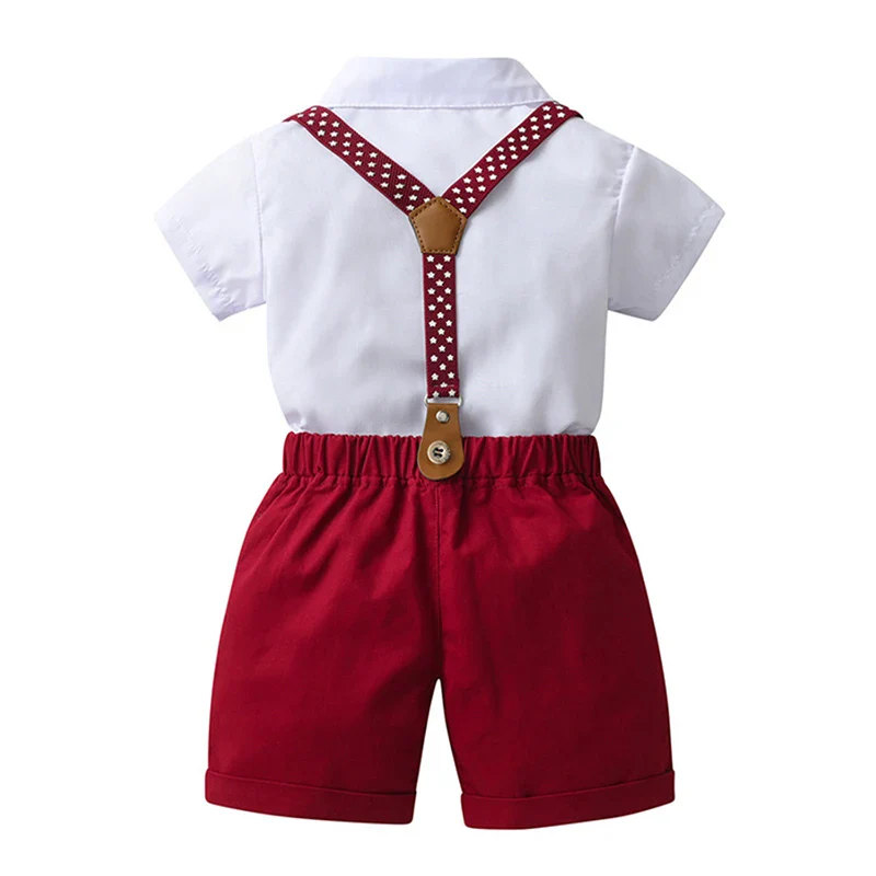 Preppy Red Suspenders Set - Image 2
