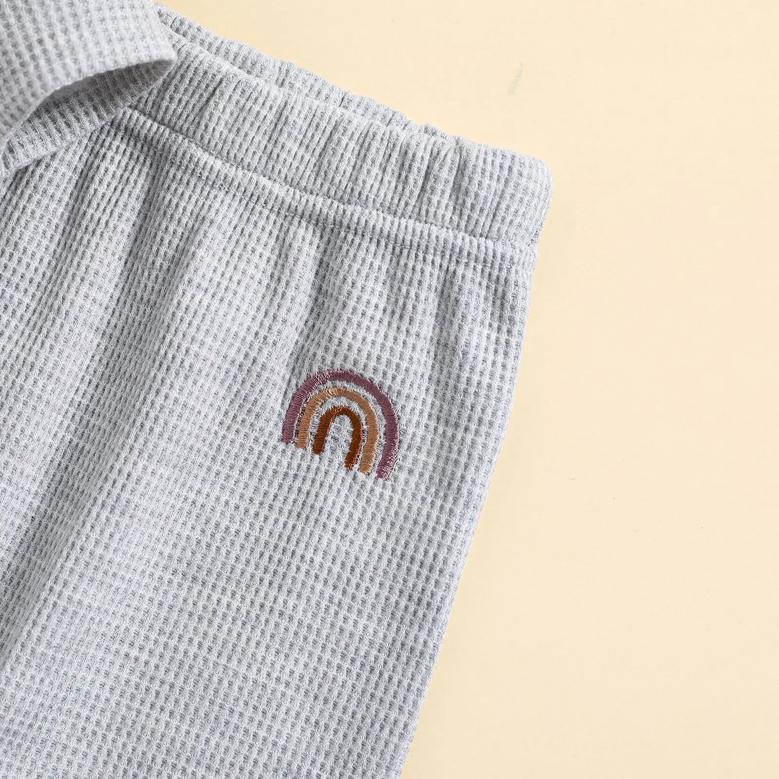 Rainbow Waffle Set | Grey - Image 2