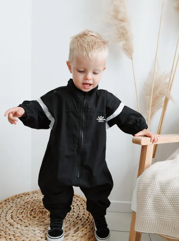 Retro Zip Jumpsuit | 2 Colours - Image 2
