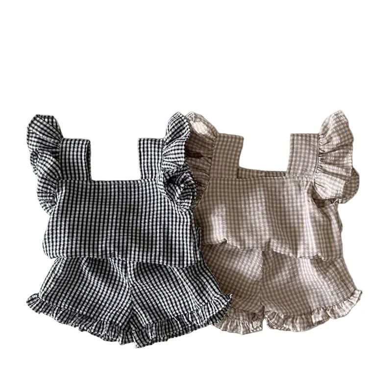 Ruffle Gingham Set | 2 Colours