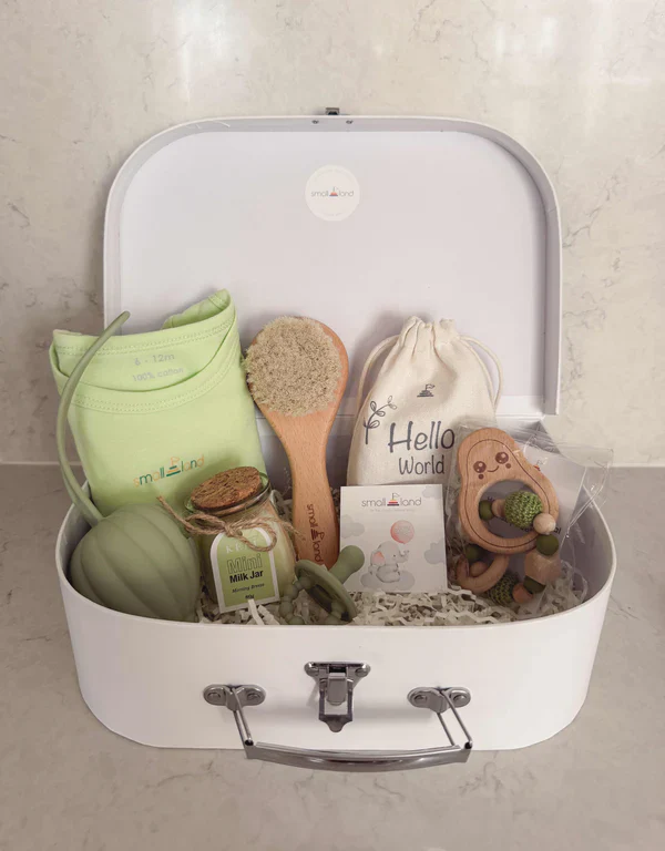 Small Land - Large Baby Neutral Unisex Gift Box | Newborn & Baby Shower Gift Box - Image 2
