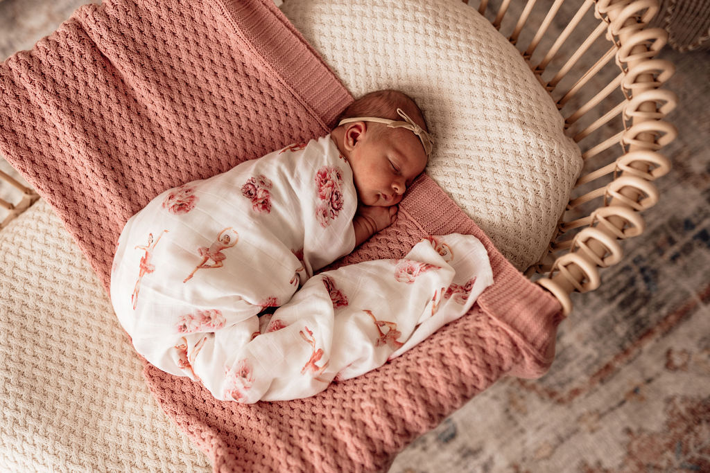Snuggle Hunny Kids - Organic Muslin Wrap | Ballerina - Image 2