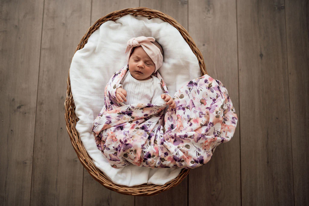 Snuggle Hunny Kids - Organic Muslin Wrap | Blushing Beauty - Image 3