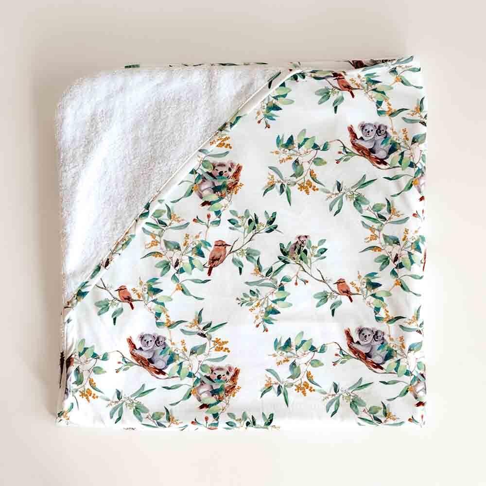 Snuggle Hunny Kids - Organic Hooded Baby Towel | Eucalypt - Image 2