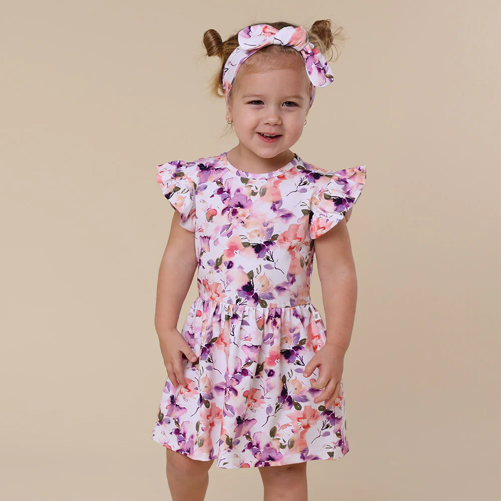 Snuggle Hunny Kids - Organic Dress | Blushing Beauty - Image 3