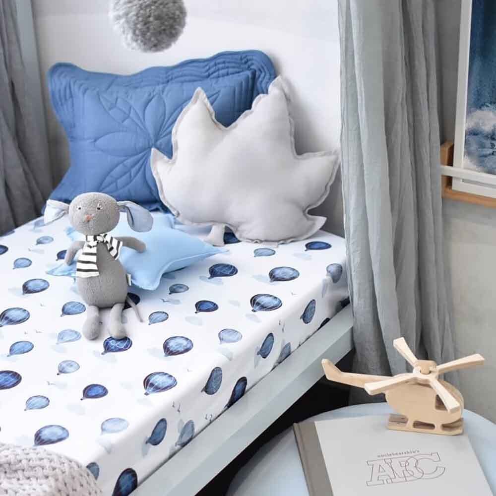 Snuggle Hunny Kids - Organic Fitted Cot Sheet | Cloud Chaser