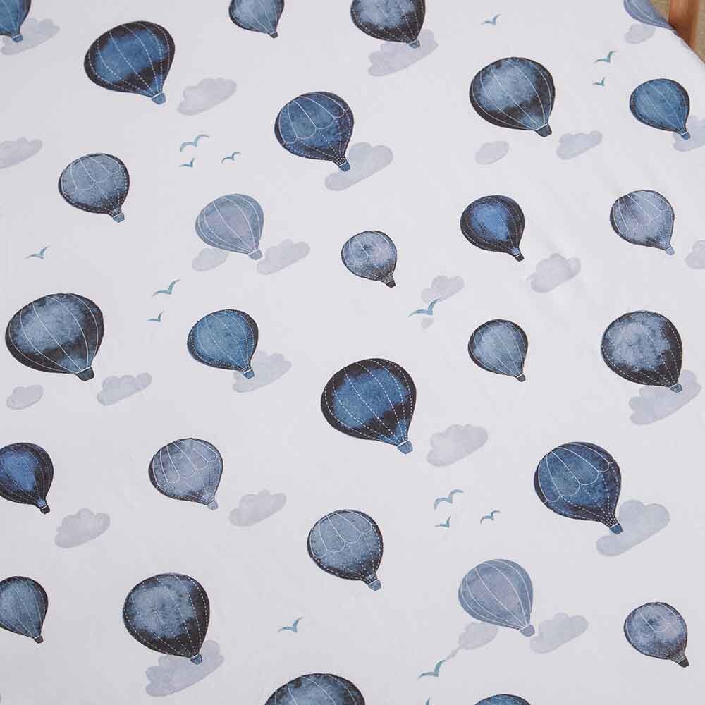 Snuggle Hunny Kids - Organic Fitted Cot Sheet | Cloud Chaser - Image 2