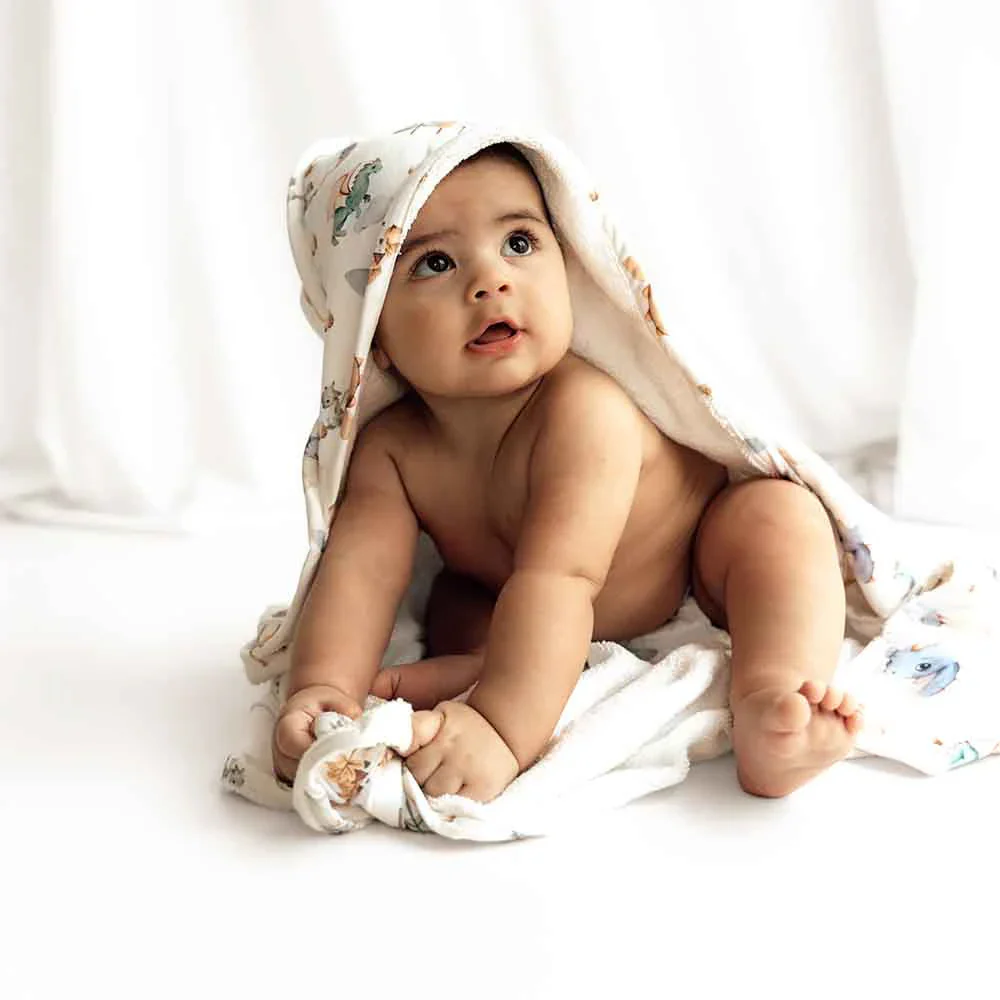 Snuggle Hunny Kids - Organic Hooded Baby Towel | Dragon - Image 3