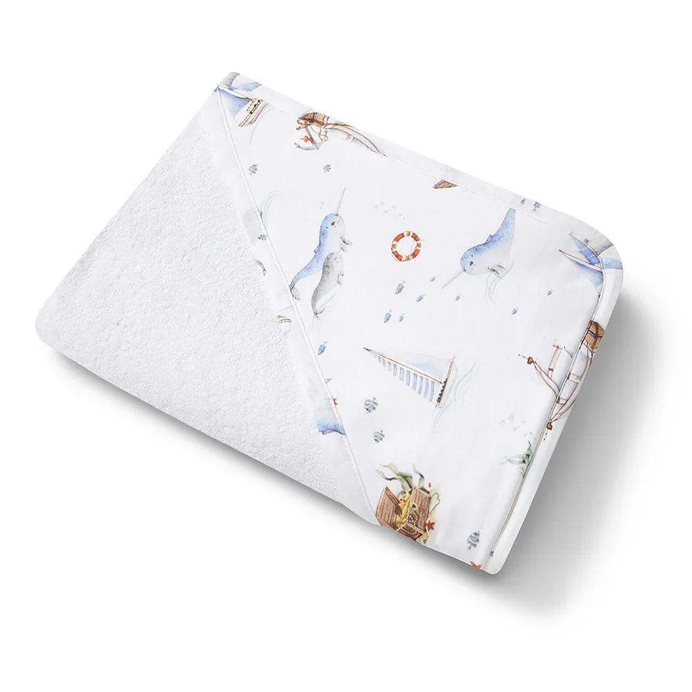 Snuggle Hunny Kids - Organic Hooded Baby Towel | Set Sail - Image 2