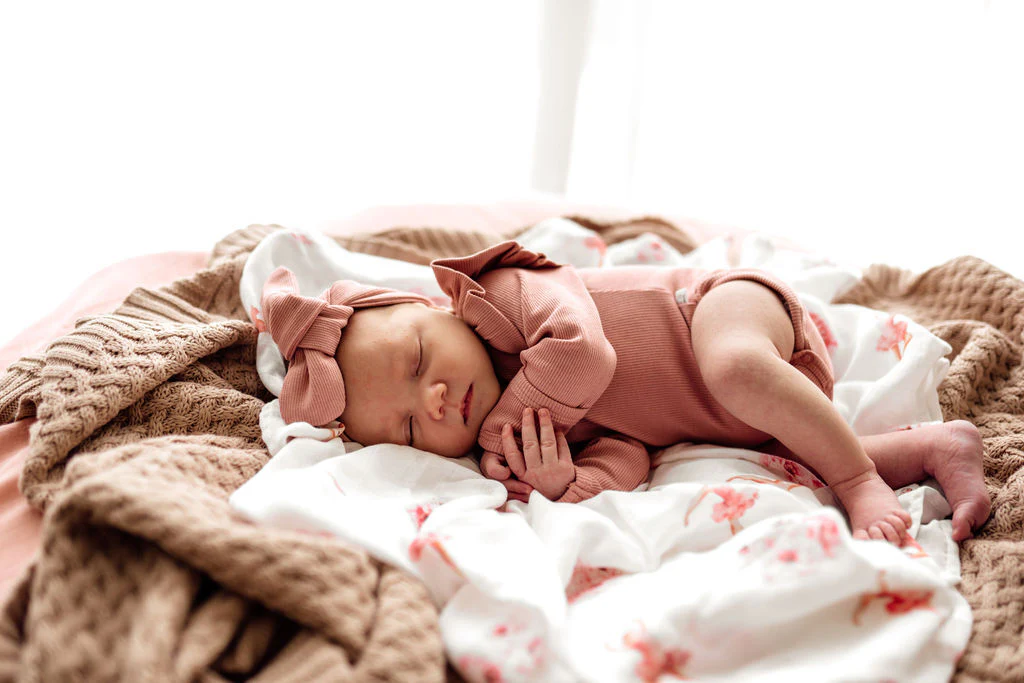 Snuggle Hunny Kids - Long Sleeve Organic Bodysuit | Rose - Image 3