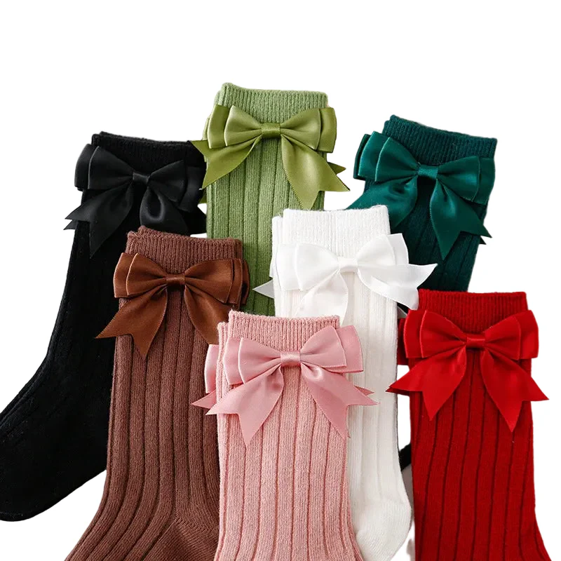 Ribbed Bow Socks - Image 3