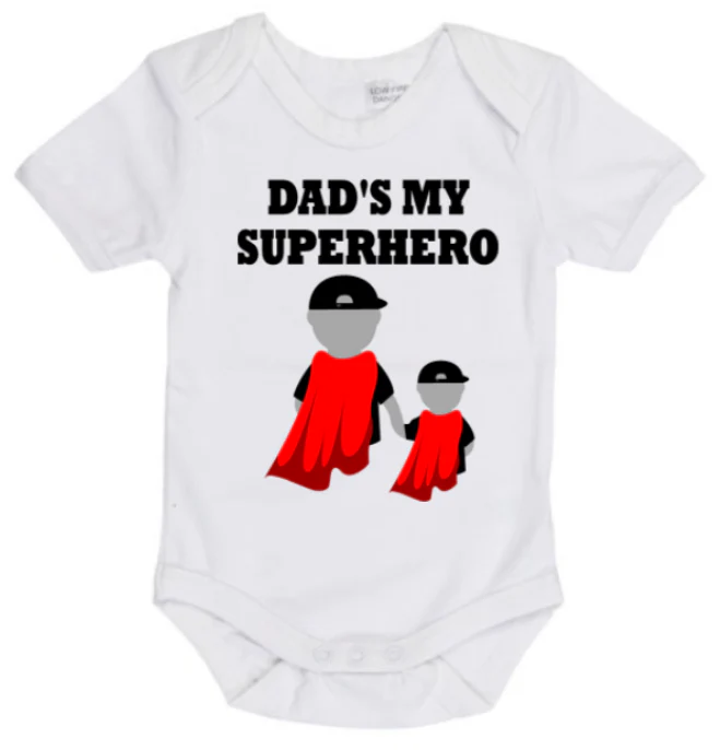 The Dad Squad - Dad’s My Superhero Baby Onesie