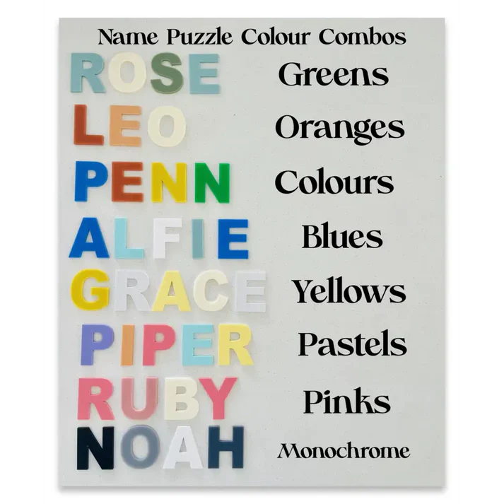 Timber Tinkers - Classic Name Puzzle | Blues - Image 3